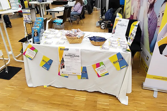Der Stand des BhW am Tag der Weiterbildung in der AK NÖ