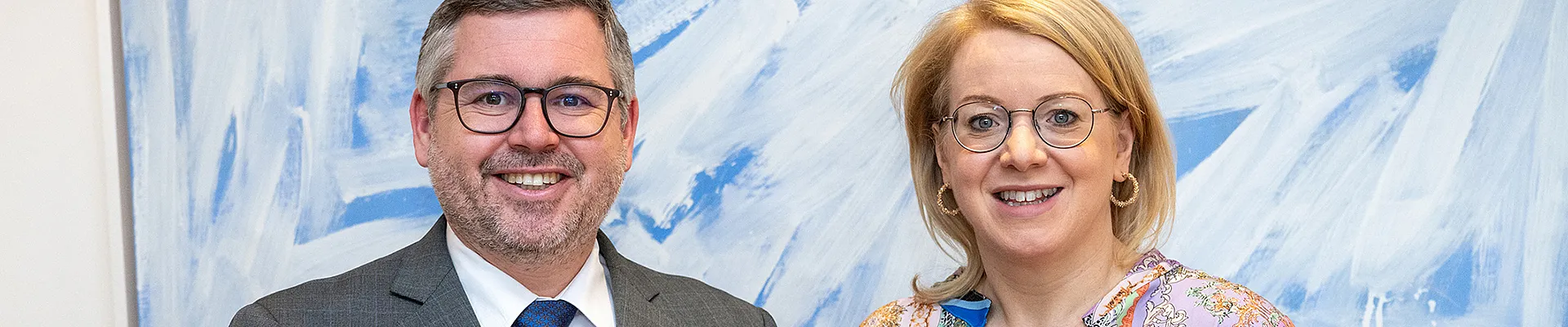 Landesrat Ludwig Schleritzko und BHW-Landesvorsitzende Bettina Rausch 