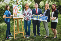Gruppenbild mit fünf Personen, darunter Landesrat Ludwig Schleritzko im BhW Ziersdorf.
